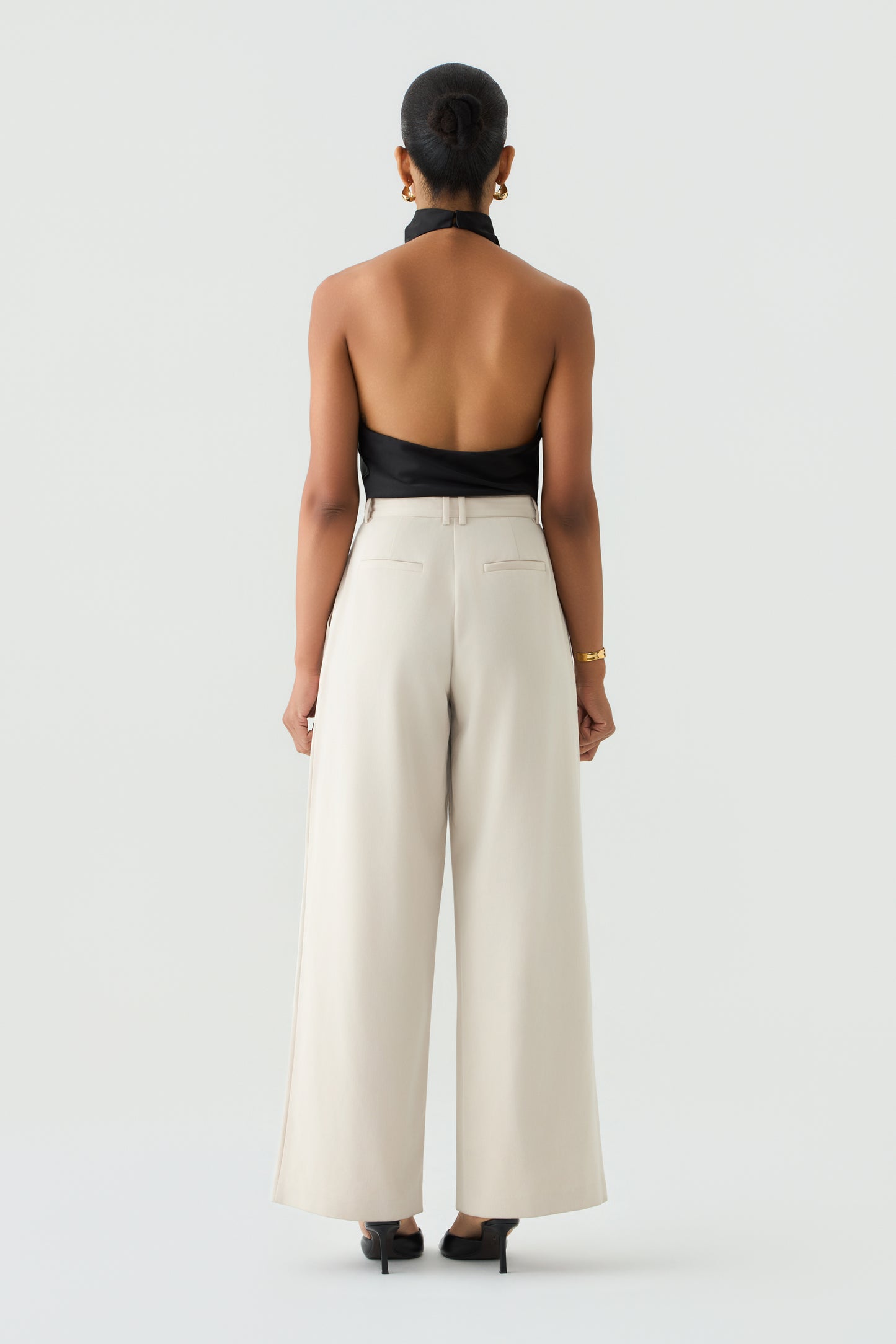 SAFI High-Waisted Tailored Trousers