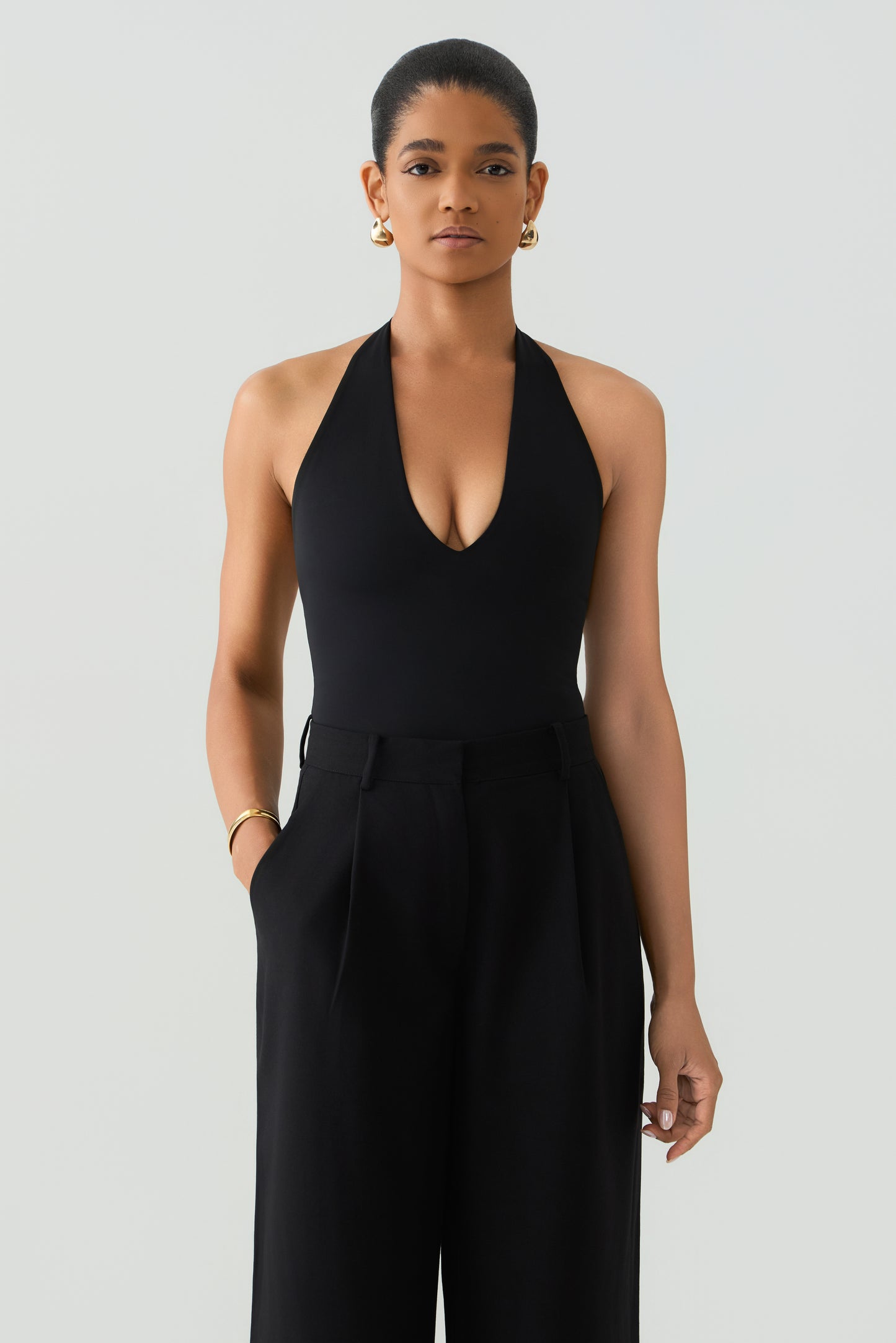 SAFI High-Waisted Tailored Trousers