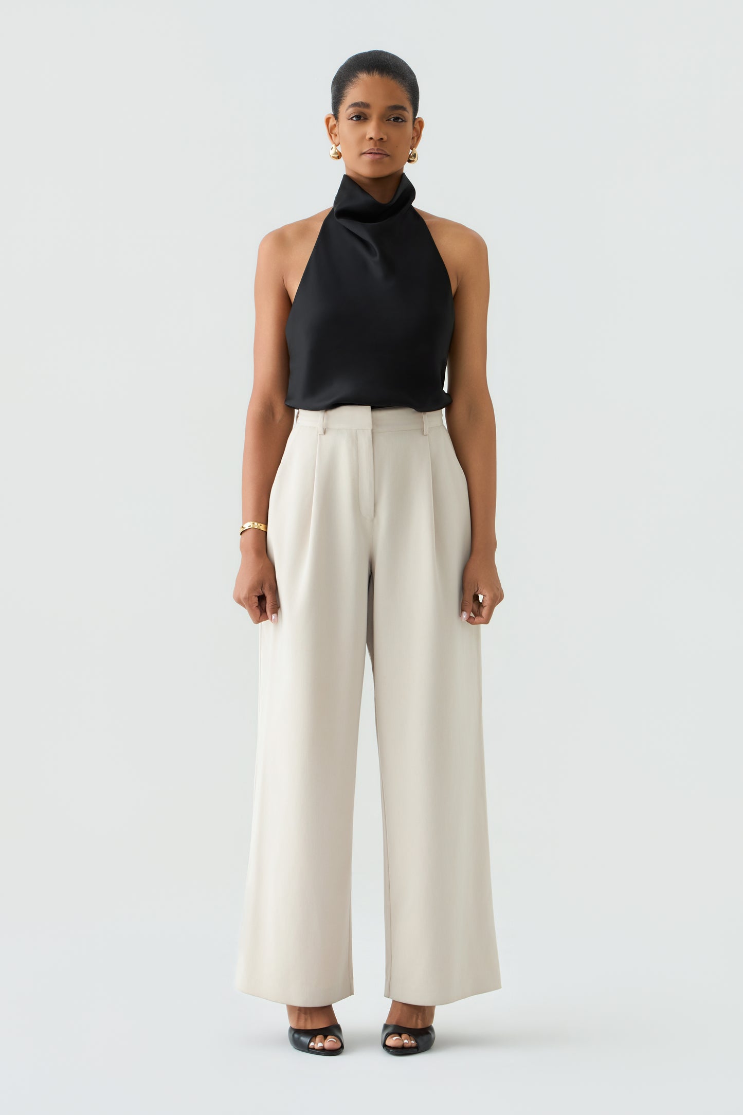 SAFI High-Waisted Tailored Trousers