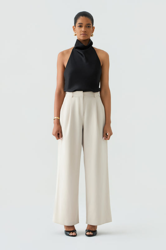 SAFI High-Waisted Tailored Trousers
