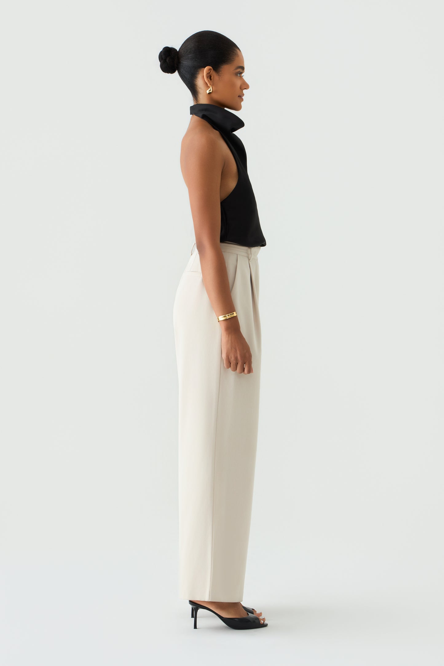 SAFI High-Waisted Tailored Trousers