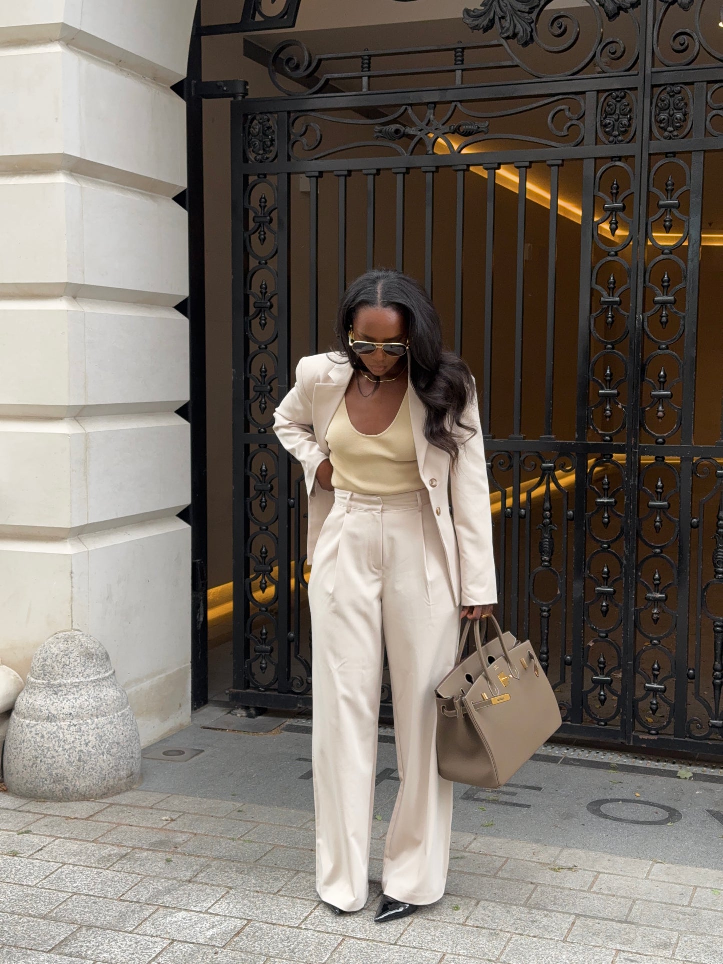 SAFI High-Waisted Tailored Trousers