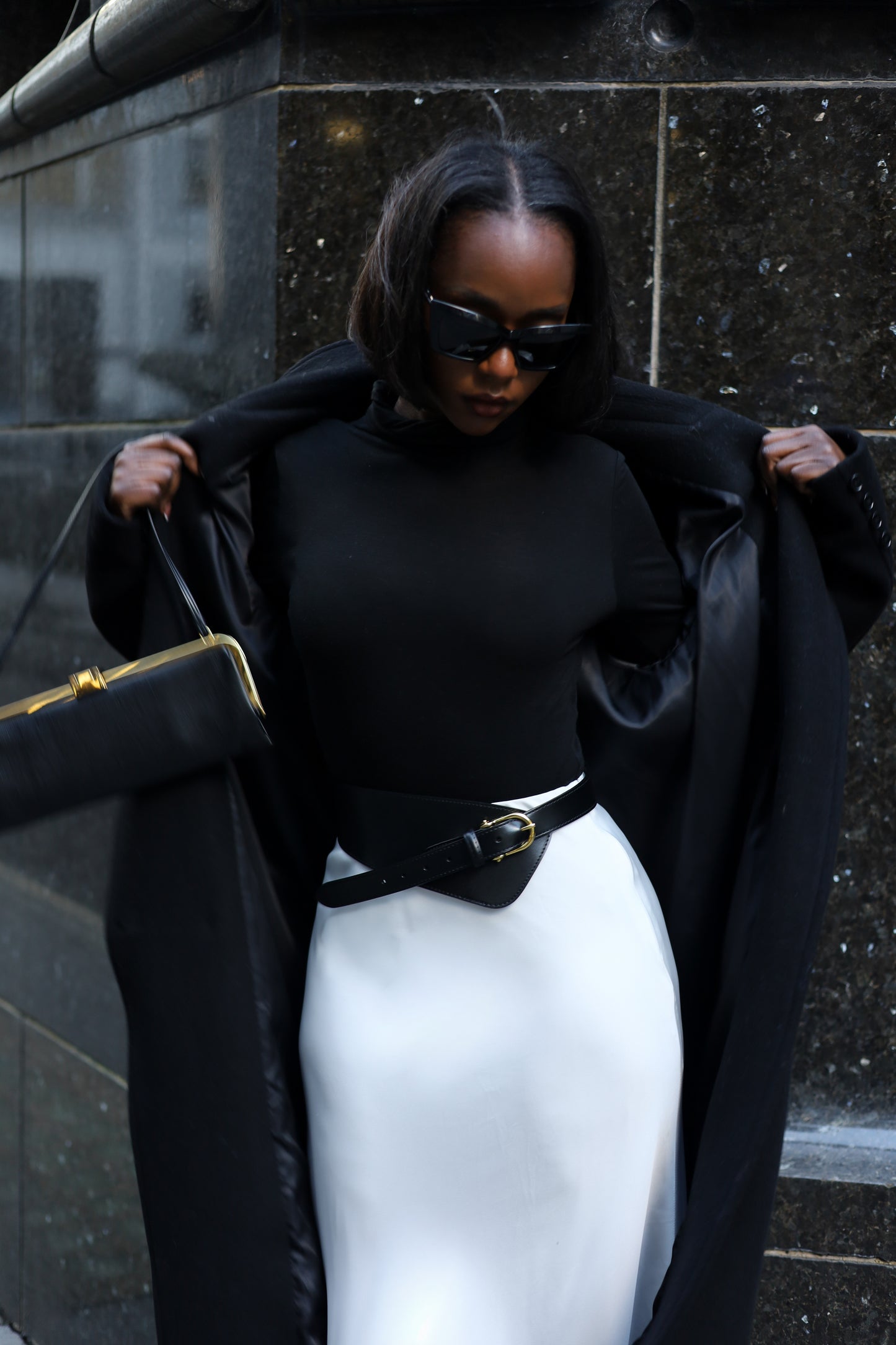 AUTUMN Bias Cut Satin Maxi Skirt (TALL)